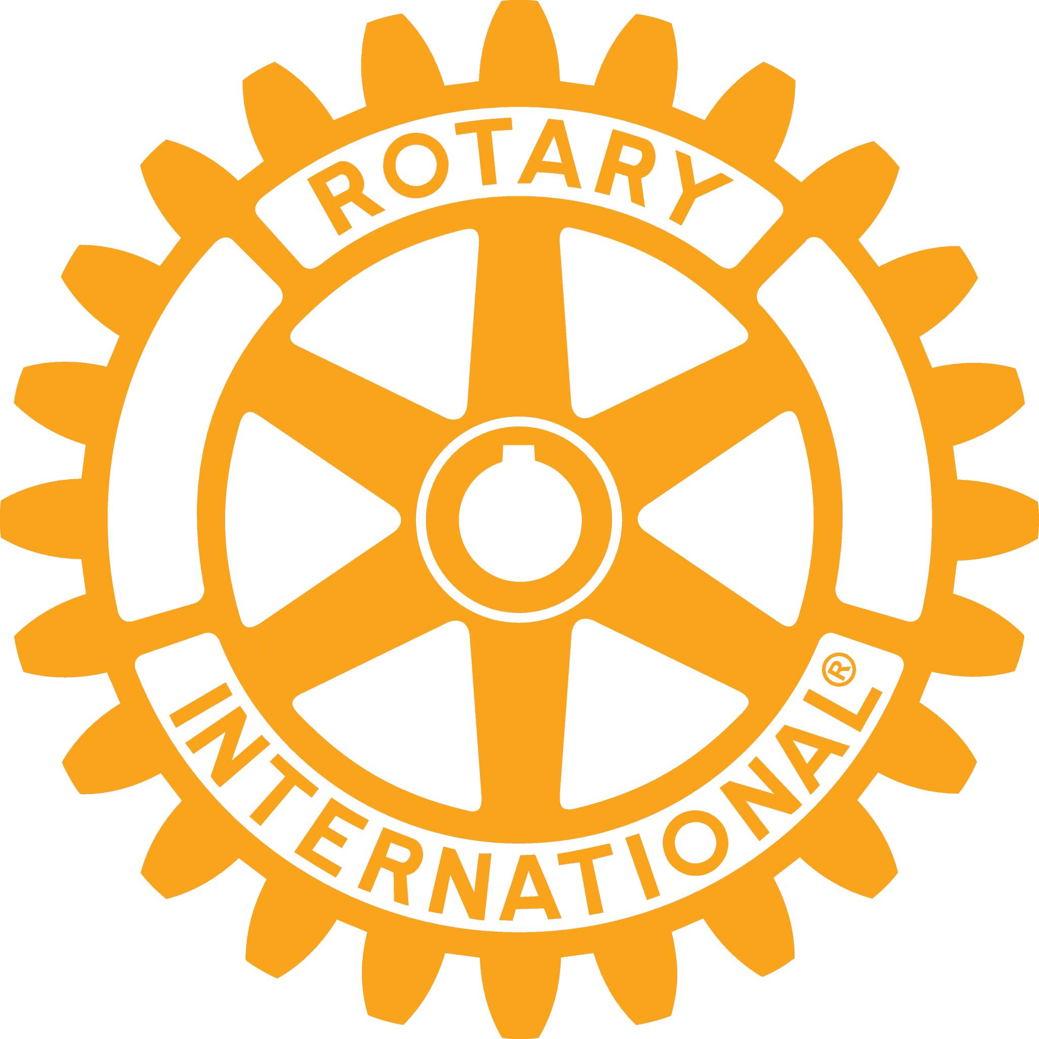 The Mark of Excellence is our secondary logo. This version is Rotary Gold.